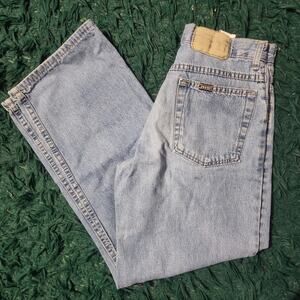Vintage H.I.S. Light Wash Denim Jeans USA Made Straight Leg 90s